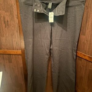 Lane Bryant Plus Size Dark Charcoal Pants Yellow Square Size 5 (44 in waist)